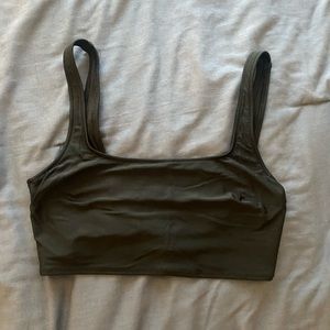 Aerie Wide Strap Scoop Bikini Top